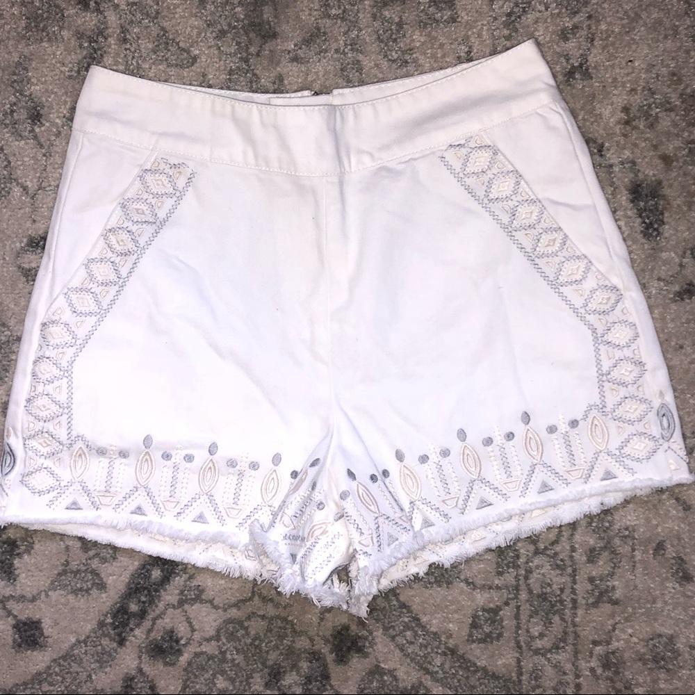Blank NYC white jean shorts